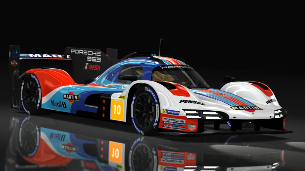 ACF LMDh - Porsche 963 2023, skin martini_963