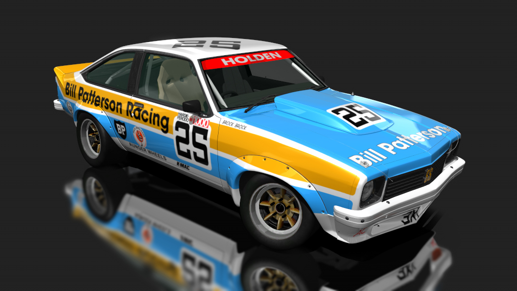 ATCC GrpC Holden Torana A9X, skin Patterson Racing Brock Bathurst 1977