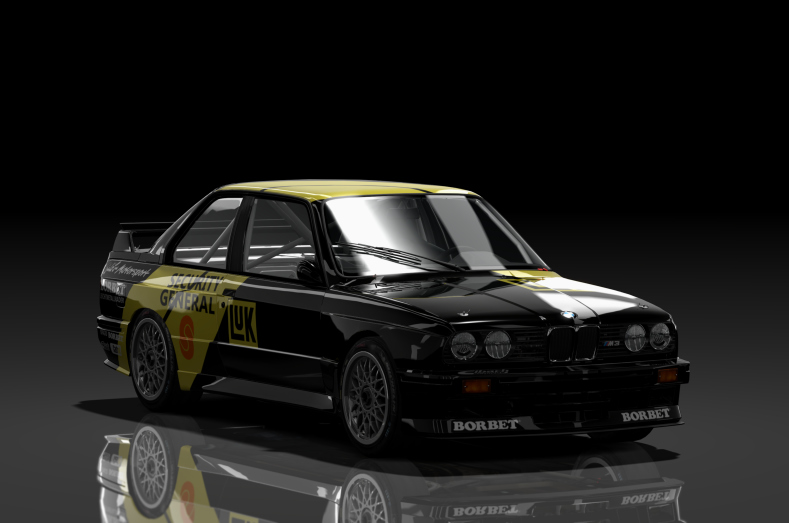 DTM BMW M3 E30, skin black