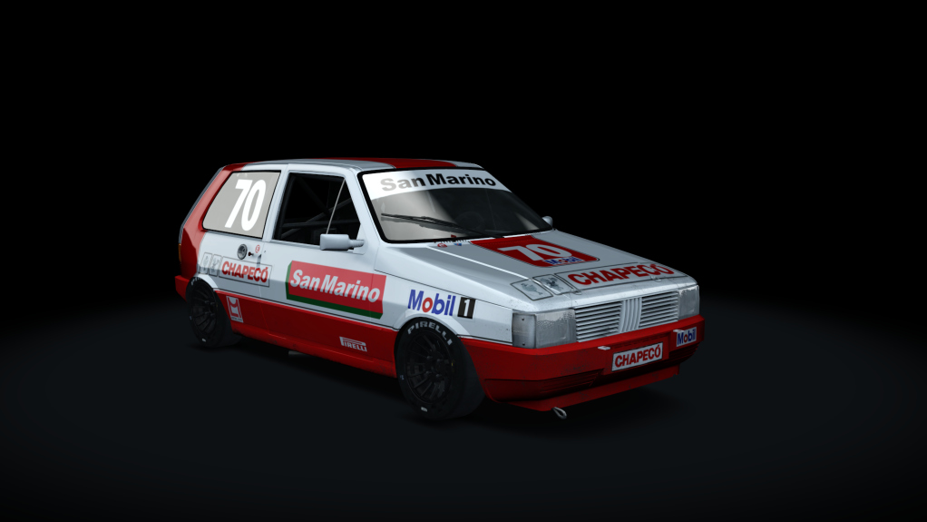 Fiat Uno Marcas Turbo, skin Uno_Chapeco