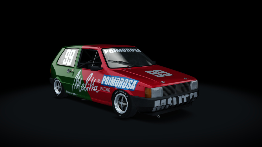 Fiat Uno Marcas Turbo, skin Uno_Melitta