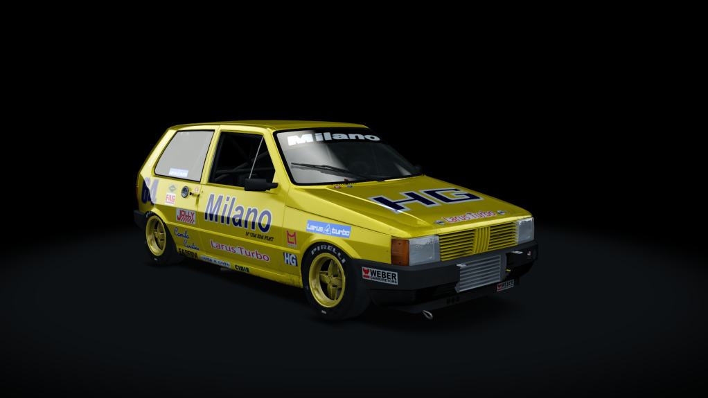 Fiat Uno Marcas Turbo, skin Uno_Milano64