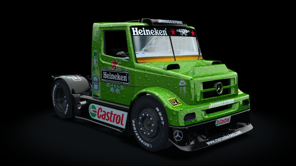 Mercedes-Benz L-series - Formula Truck, skin Heineken