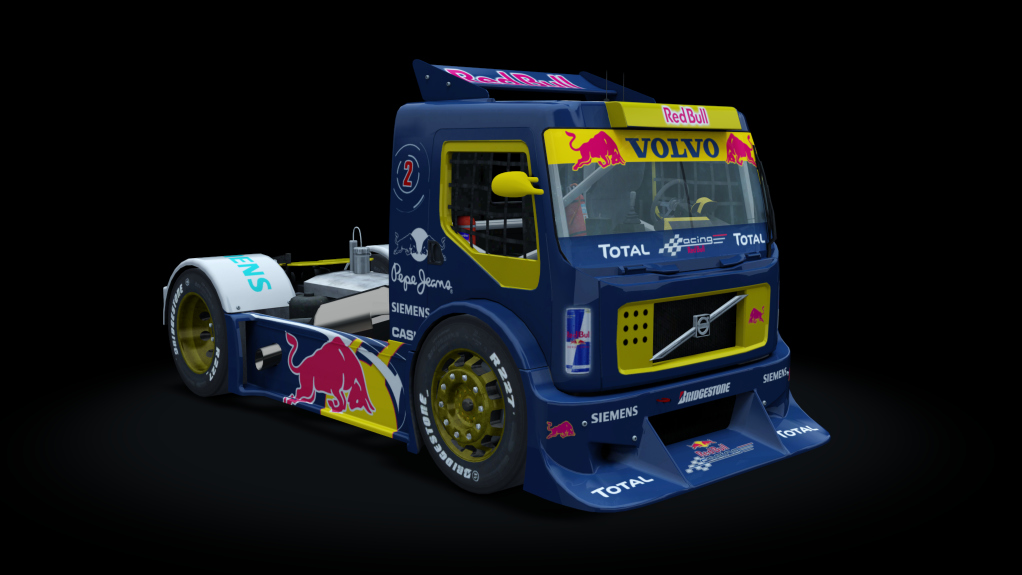 Volvo FH - Formula Truck, skin red_bull