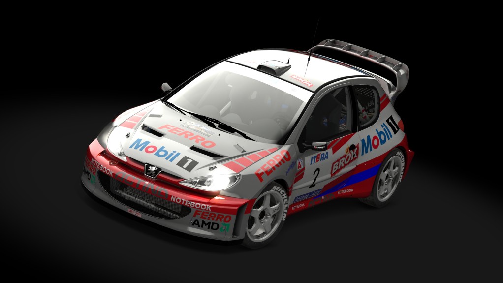 Peugeot 206 WRC, skin Janusz_Kulig_Rally_d_antibes_2002