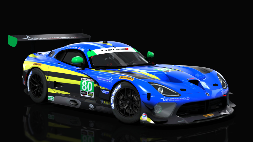 Dodge Viper SRT GT3, skin 16W-Lone Star Racing