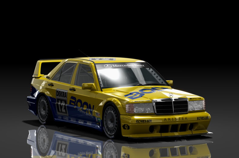 DTM Mercedes-Benz 190E DTM, skin Yellow_Blue_12