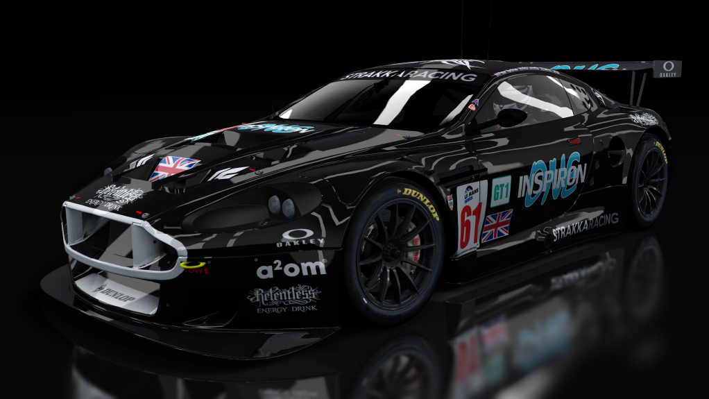 Aston Martin DBR9, skin 61_Strakka_Racing_2008