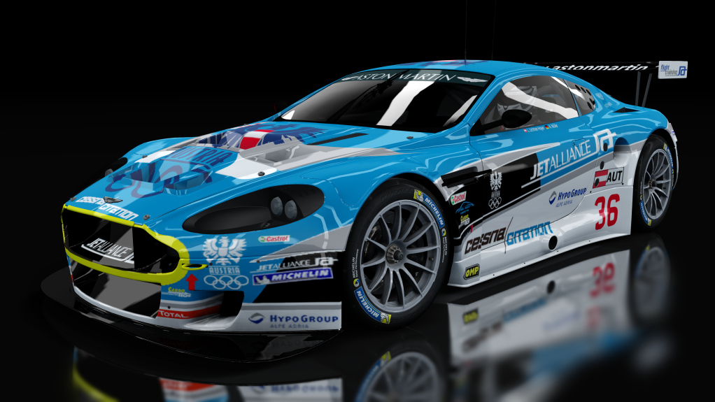 Aston Martin DBR9, skin Jetalliance Racing #36