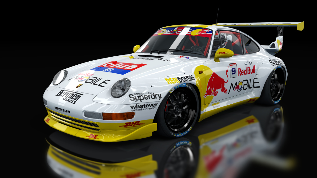 Porsche 911 (993) GT2, skin Redbull_Mobile_9