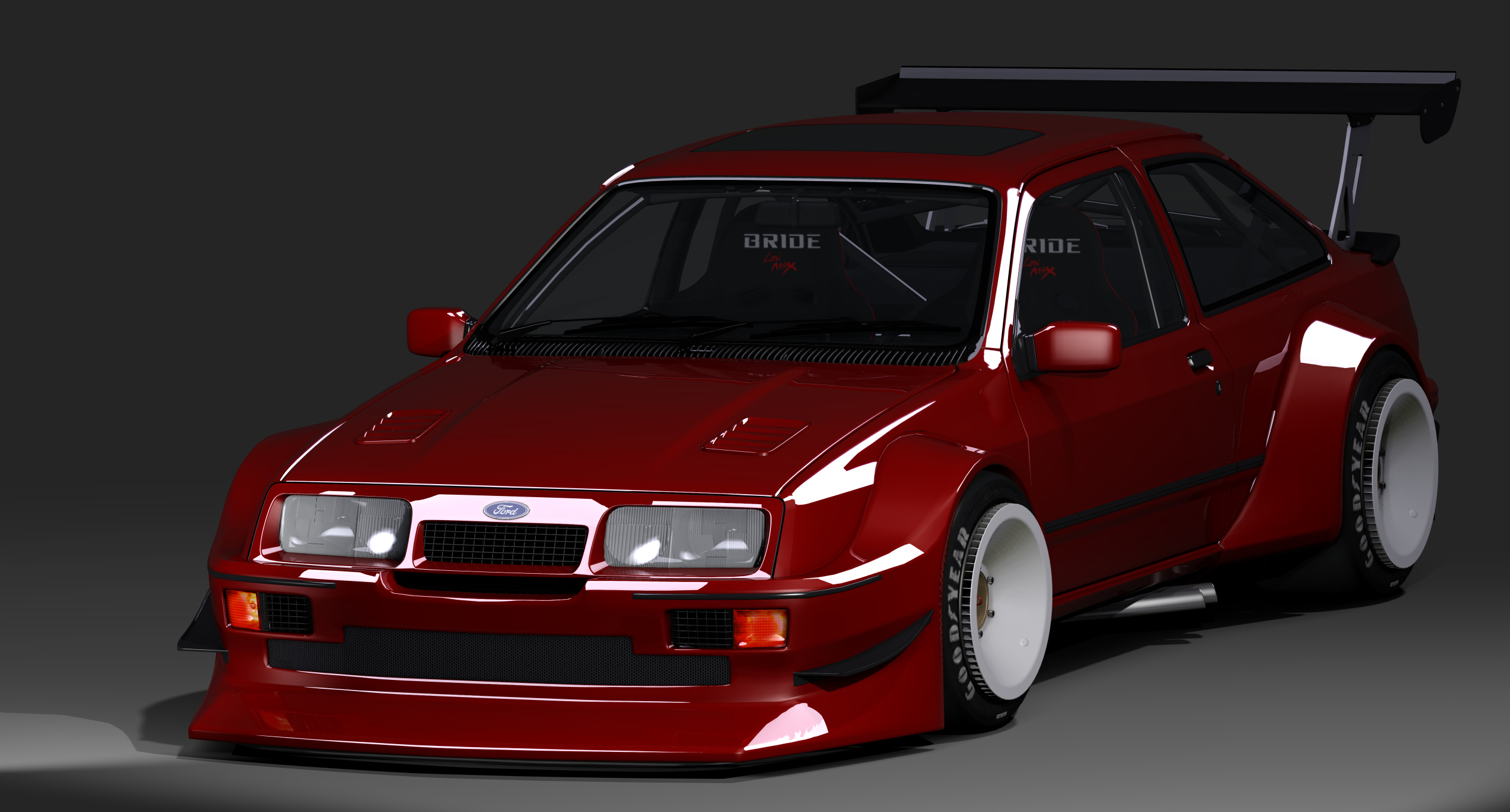 Ford Sierra RS500 TimeAttack , skin red