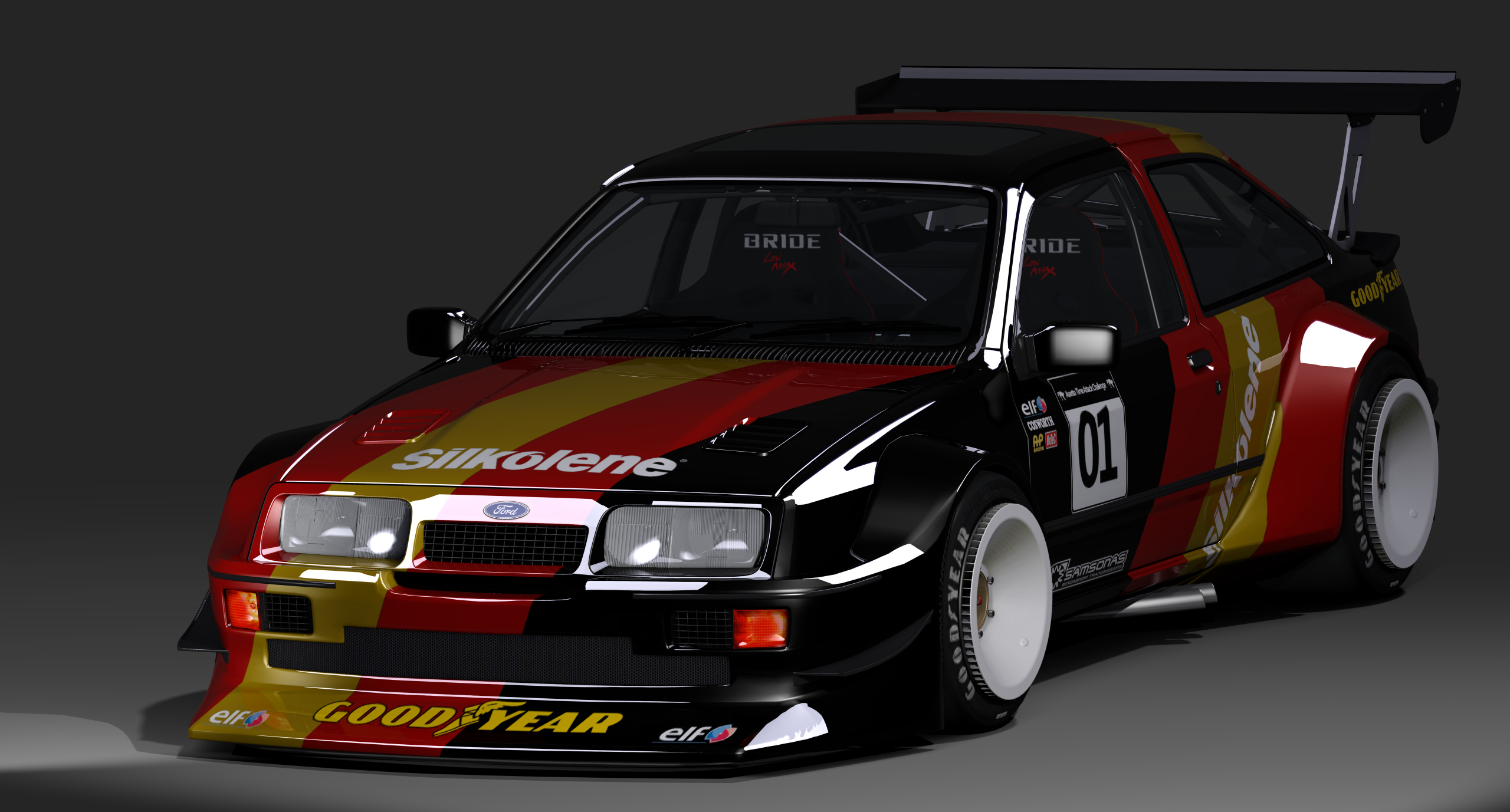 Ford Sierra RS500 TimeAttack , skin silkolene