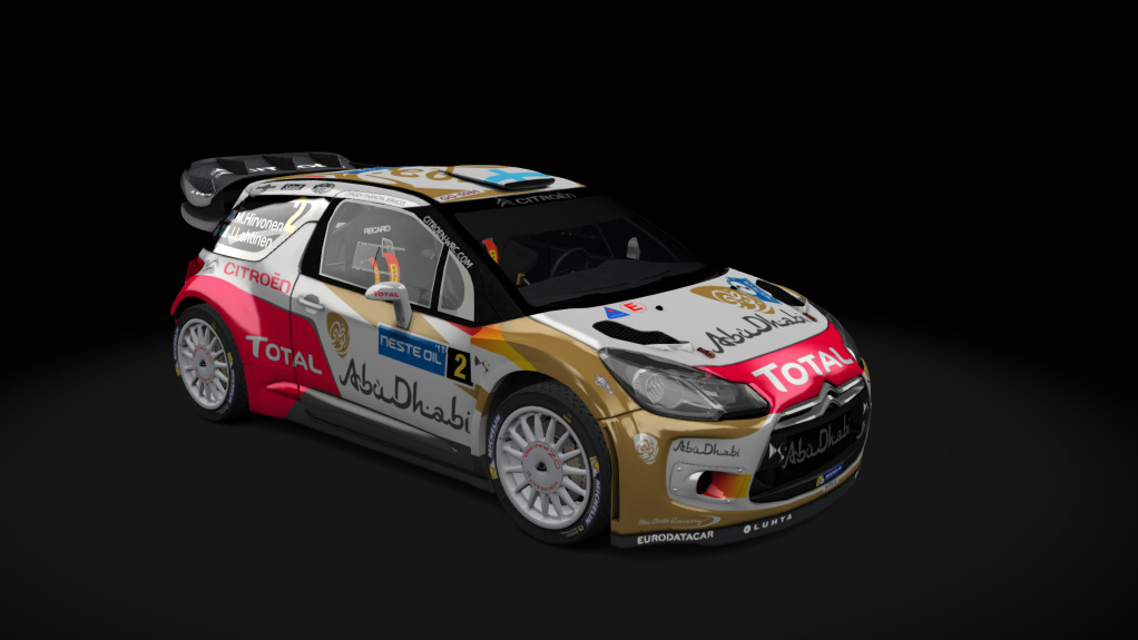 Citroen DS3 WRC 2015, skin Hirvonen_Finland_2013