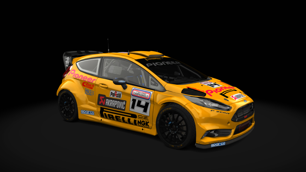 Ford Fiesta WRC 2015, skin Pirelli_Team