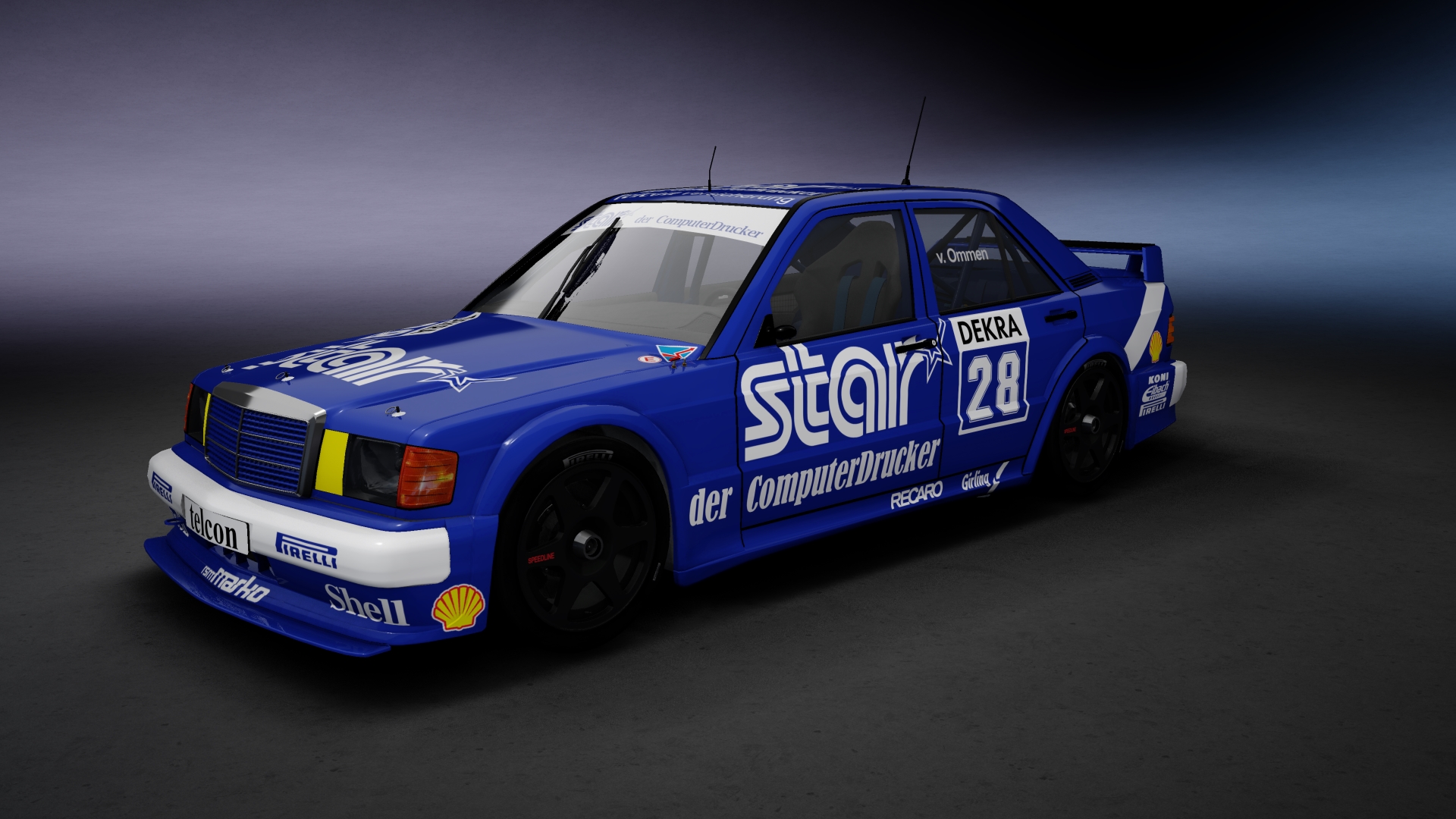 Mercedes-Benz 190E Evo1 DTM, skin 28_jvommen